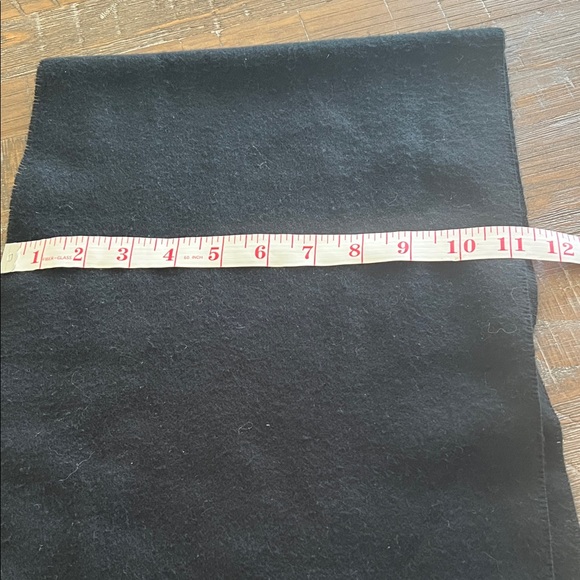 Fraas Cashmink Black Fringe Scarf 64 - Picture 3 of 3